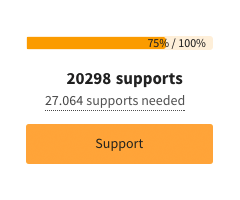 Knap til at støtte op om et forslag